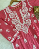 Exclusive heavy handcrafted Modal Combo - Chikankari official