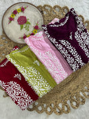 Exclusive Modal A New Concept In Modal kurti - Chikankari official