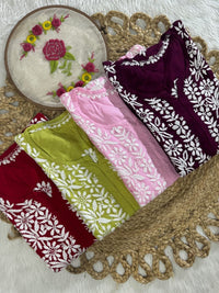 Exclusive Modal A New Concept In Modal kurti - Chikankari official