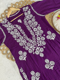 Exclusive Modal A New Concept In Modal kurti - Chikankari official