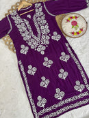 Exclusive Modal A New Concept In Modal kurti - Chikankari official
