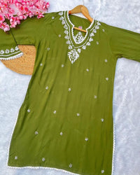 Exclusive Modal Dhoti Set - Chikankari official
