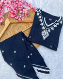 Exclusive Modal Dhoti Set - Chikankari official