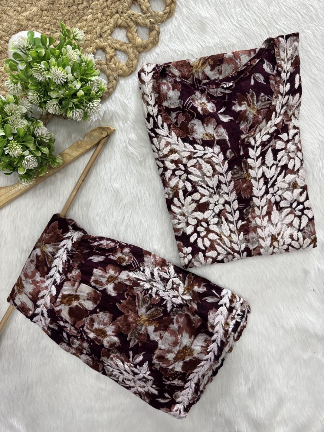 Exclusive Mul Cotton New Concept In short kurti with Garara set - Chikankari official