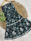 Exclusive Mul Cotton New Concept In short kurti with Garara set - Chikankari official