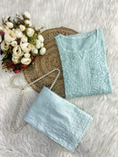Exclusive PINTEX Kota Doria Co-ord Set - Chikankari official