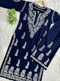 Exclusive Rayon New concept Combo - Chikankari official