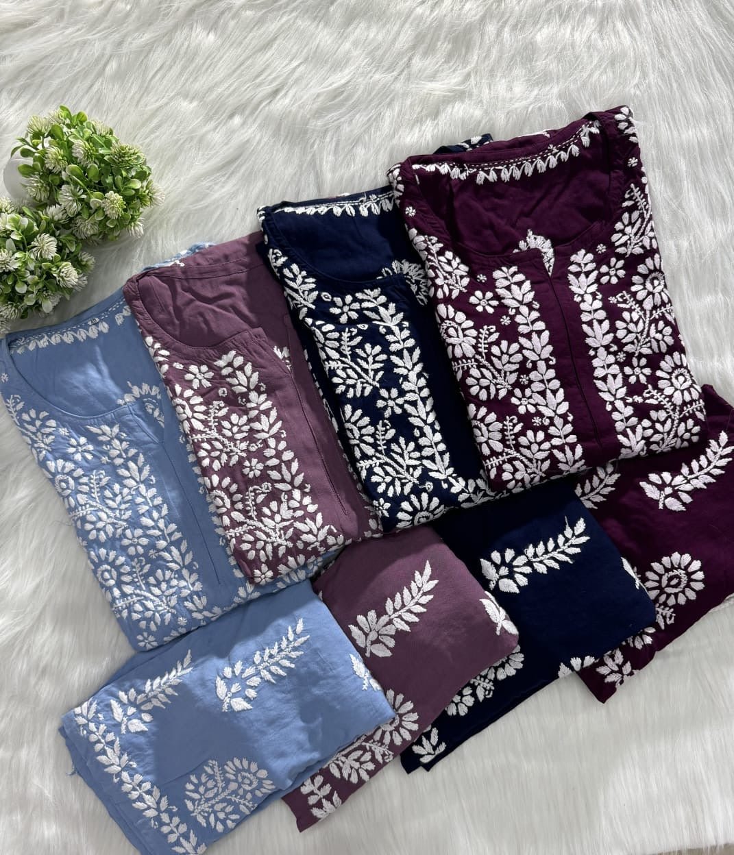Exclusive Rayon New concept Combo - Chikankari official