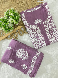 Exclusive Rayon New concept Flower Combo - Chikankari official