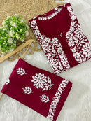 Exclusive Rayon New concept Flower Combo - Chikankari official