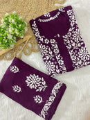 Exclusive Rayon New concept Flower Combo - Chikankari official