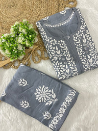 Exclusive Rayon New concept Flower Combo - Chikankari official