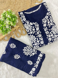 Exclusive Rayon New concept Flower Combo - Chikankari official