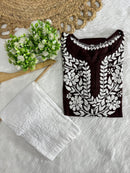 Exclusive reyon A New Concept In reyon short - Chikankari official