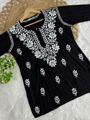 Exclusive reyon A New Concept In reyon short - Chikankari official