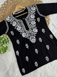Exclusive reyon A New Concept In reyon short - Chikankari official