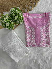 Exclusive reyon A New Concept In reyon short - Chikankari official