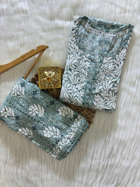 Exclusive Slub Modal Set with Heavy Handcrafted - Chikankari official