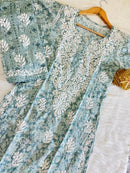Exclusive Slub Modal Set with Heavy Handcrafted - Chikankari official