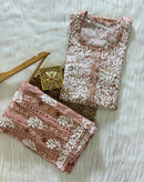 Exclusive Slub Modal Set with Heavy Handcrafted - Chikankari official