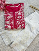 Exclusive Soft Modal kurtis - Chikankari official