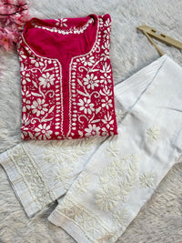 Exclusive Soft Modal kurtis - Chikankari official