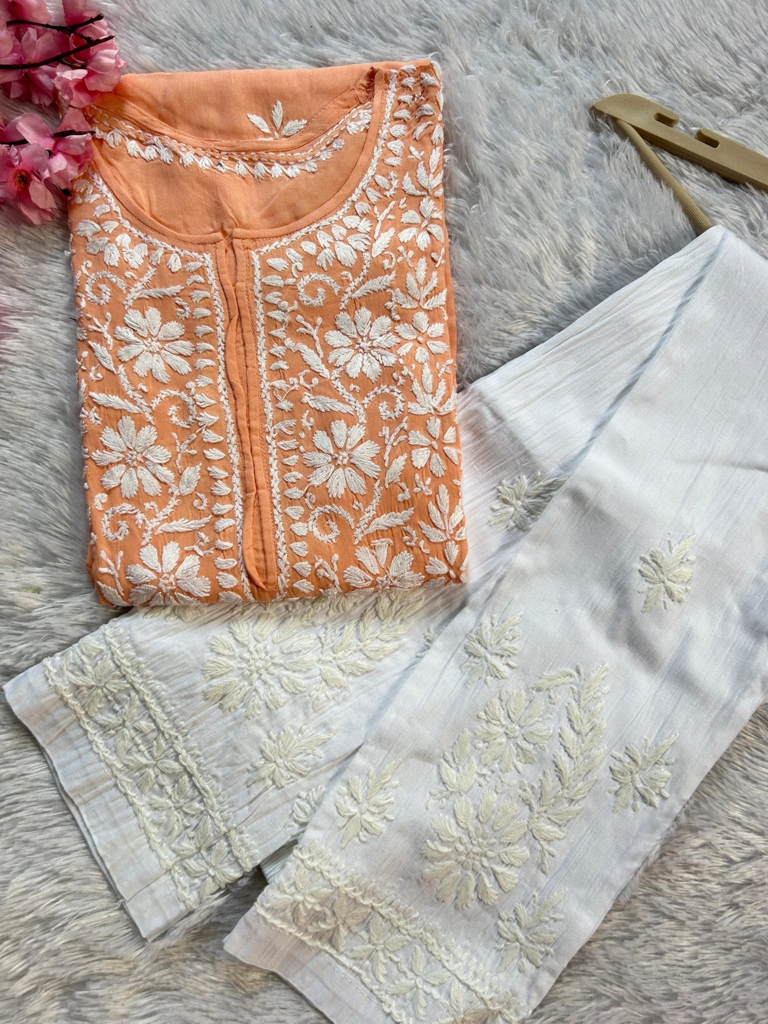 Exclusive Soft Modal kurtis - Chikankari official