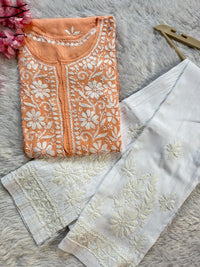 Exclusive Soft Modal kurtis - Chikankari official