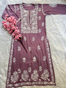 Exclusive Soft Modal kurtis - Chikankari official