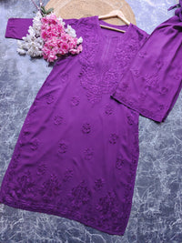 Export Quality Rayon Dyed 3d Embroidery Set - Chikankari official