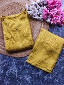 Export Quality Rayon Dyed 3d Embroidery Set - Chikankari official