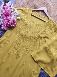 Export Quality Rayon Dyed 3d Embroidery Set - Chikankari official