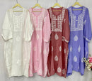 Extra Plus Size Soft Modal Kurti - Chikankari official