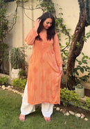 Ghass patti handmade modal kurta set