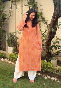 Ghass patti handmade modal kurta set