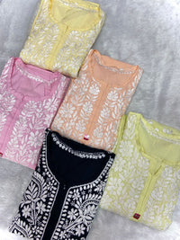 Fancy Chanderi Silk Combo - Chikankari official