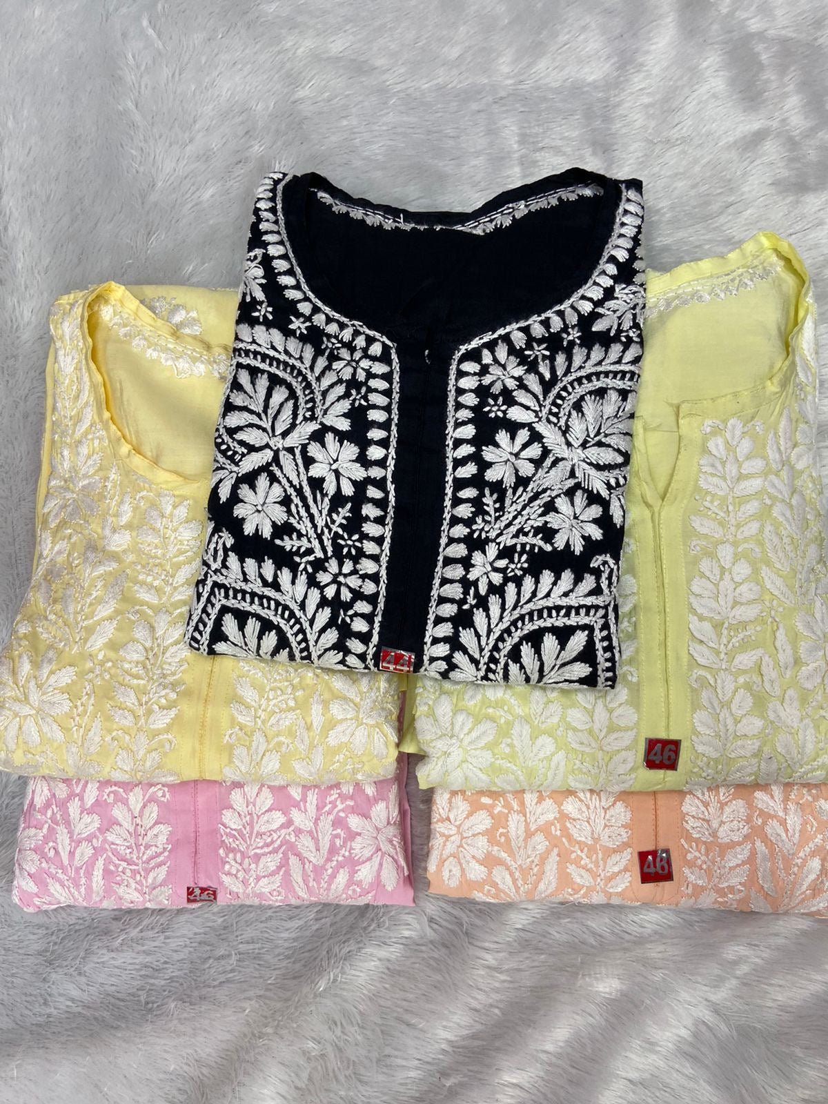 Fancy Chanderi Silk Combo - Chikankari official