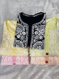 Fancy Chanderi Silk Combo - Chikankari official