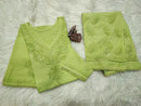 Fancy Comfortable Kureshiya 3d work Set - Chikankari official