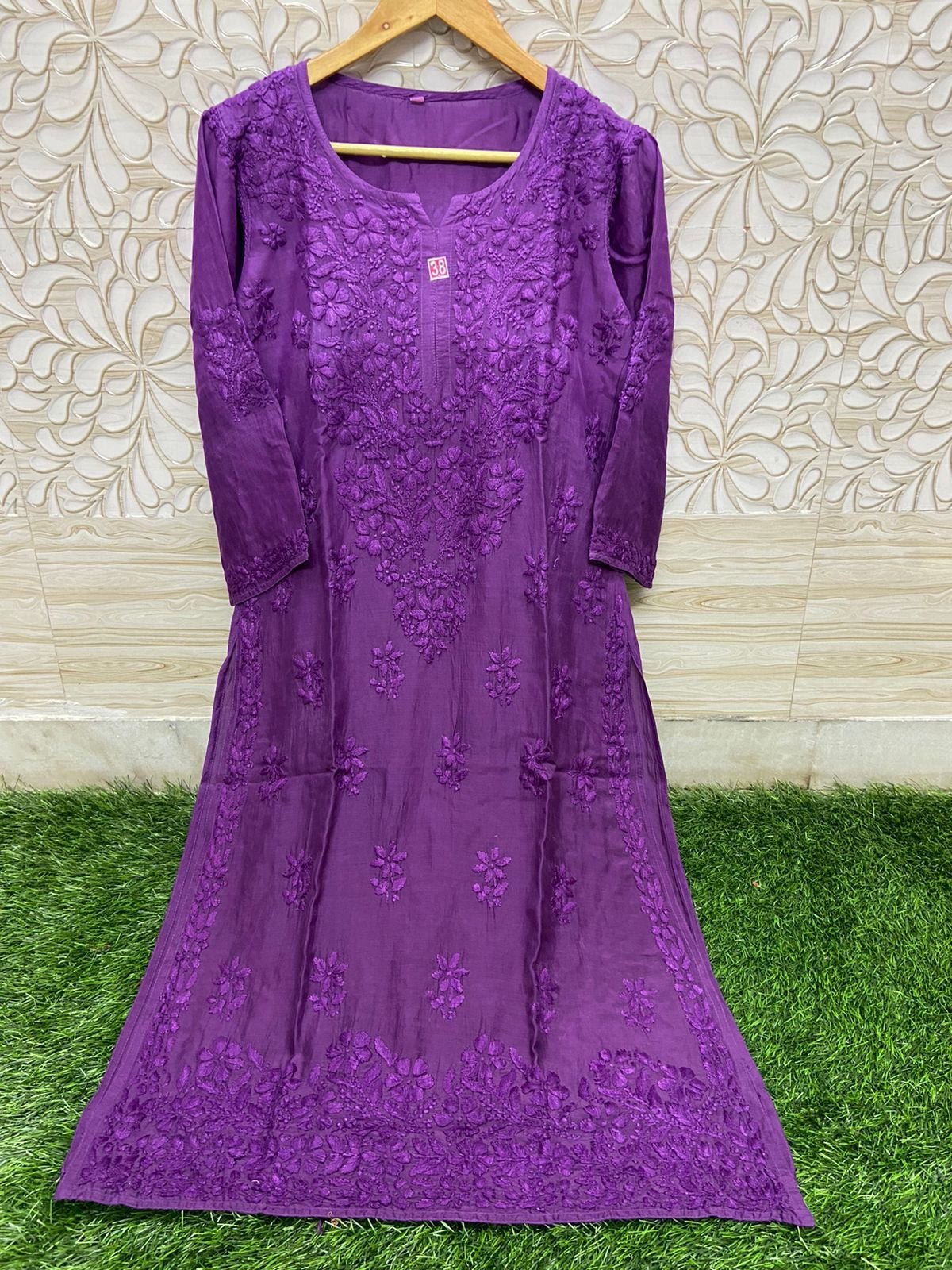 Fancy Daman 3d Pure Sikly Kurtis - Chikankari official