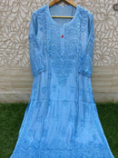 Fancy Daman 3d Pure Sikly Kurtis - Chikankari official