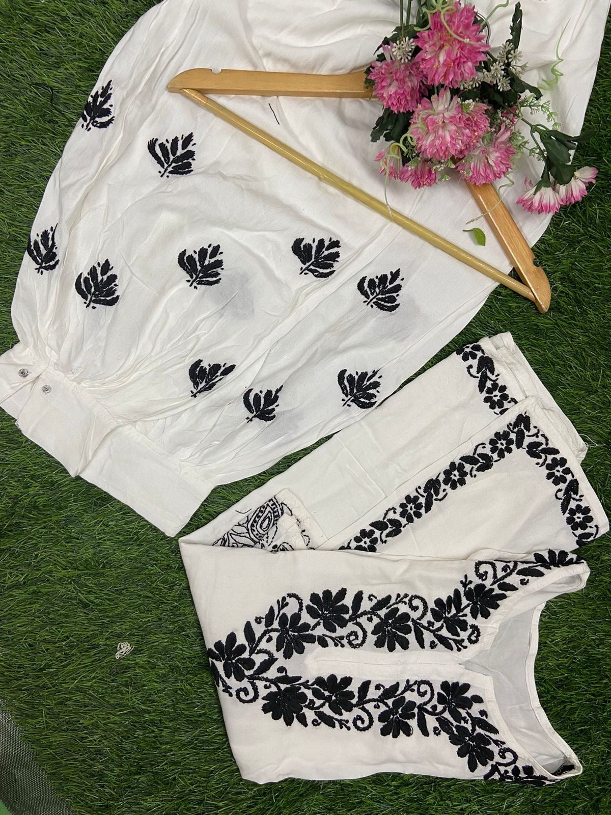Fancy Item kurti Afgani Set - Chikankari official