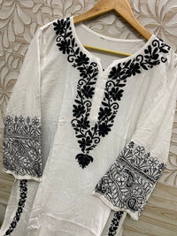 Fancy Item kurti Afgani Set - Chikankari official