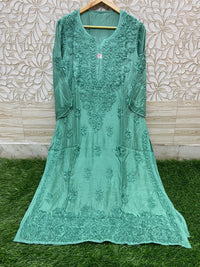 Fancy Luxurious Masleen Kurti - Chikankari official