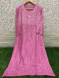 Fancy Luxurious Masleen Kurti - Chikankari official
