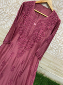 Fancy Luxurious Masleen Kurti - Chikankari official