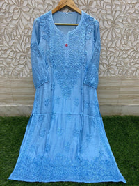 Fancy Luxurious Masleen Kurti - Chikankari official