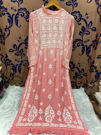 Fancy Musleen pure 3D silk - Chikankari official