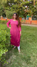 Fancy Rayon Gala Buti - Chikankari official