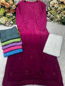 Fancy Rayon Gala Buti - Chikankari official